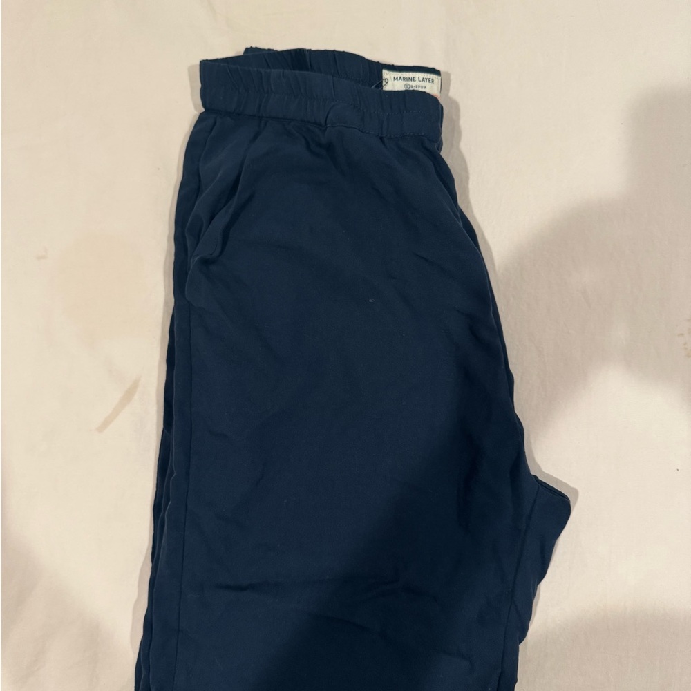 Marine Layer Blue Joggers Comfortable Track Pants